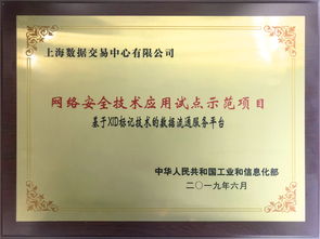 上海数据交易中心项目获批工信部网络安全试点示范，构筑数据要素流通安全新标杆